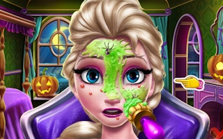 Elsa Scary Halloween Makeup